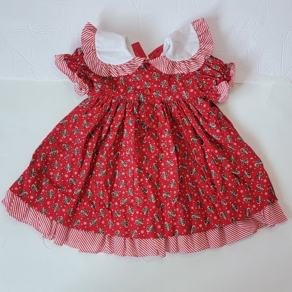Rare Editons Infant Christmas Dress/ 12 months. - Picture 2 of 8